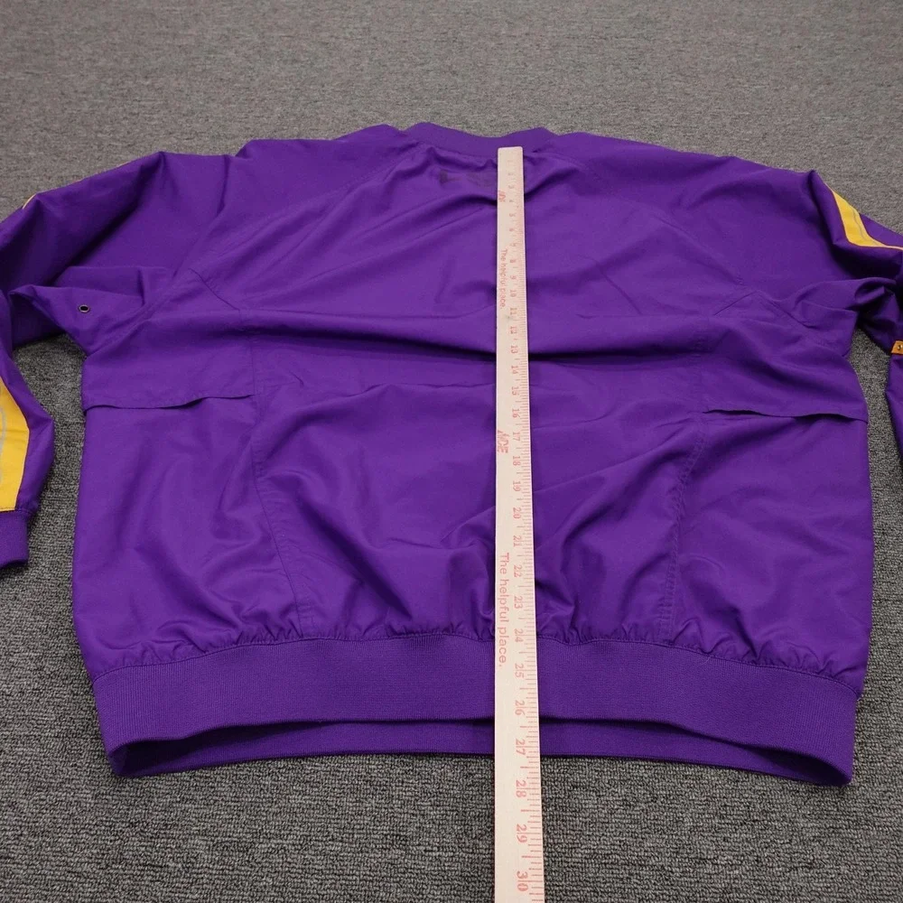 Vintage LSU Tigers Jacket XL Purple NCAA Football Nike Quarter Zip Swoosh Y2K